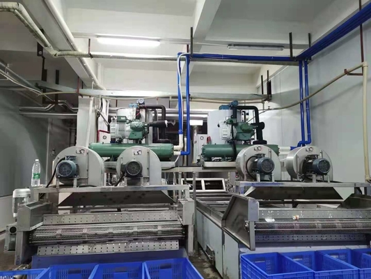 70kw 10ton Snowflake Ice Maker Machine For Sea Food Cooler