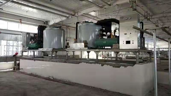 SUS304 Stainless Steel 25ton Seawater Flake Ice Machine Industrial Applications