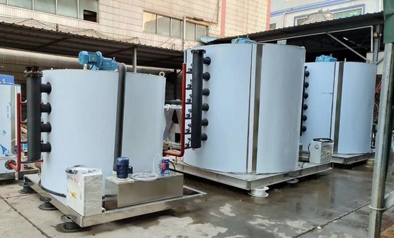 Industrial 40tons Daily Output Fresh Water Ice Flake Making Machine SUS304