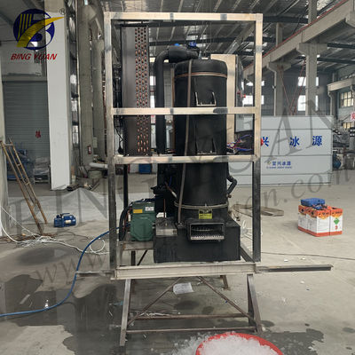 R404A 200V 35mm 1 Tonne Ice Tube Maker Machine