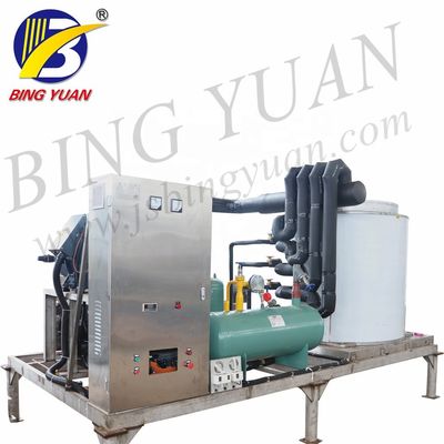 Flake Ice Machine with High Efficiency, Fully Automatic Industrial Flake Ice maker 15T Daily Capacity Ice Machine