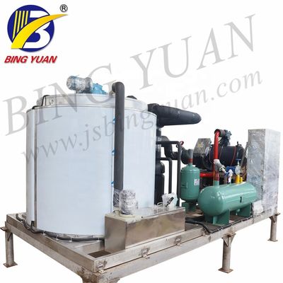 R404A 220V 12T Flake Ice Maker Machine , Commercial Ice Maker Machine
