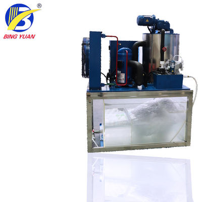 SUS304 380 Volt R22 10T Flake Ice Maker Machine , Flake Ice Machine For Fish