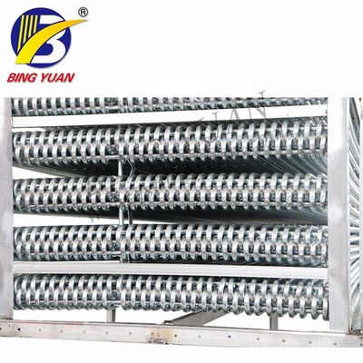 Silver R404A Evaporative Condenser Aluminum Refrigeration Row